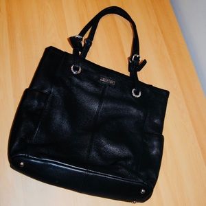 CALVIN KLEIN BLACK LEATHER PURSE